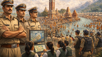 AI Image of Police in Kumbh